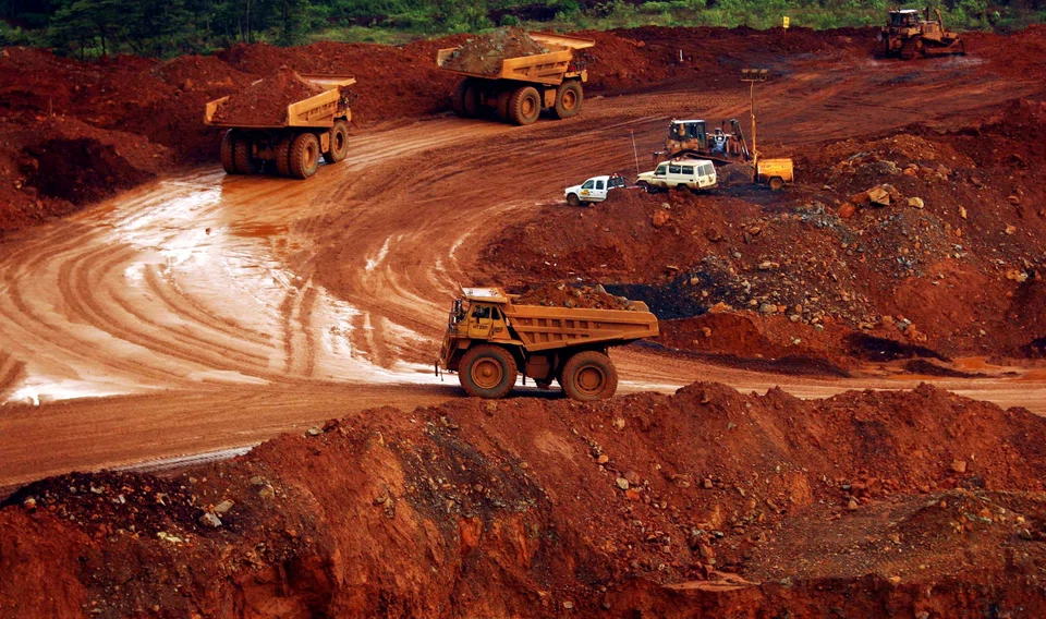 Trucks carrying raw nickel ore near Sorowako in Indonesia's Sulawesi island. 
