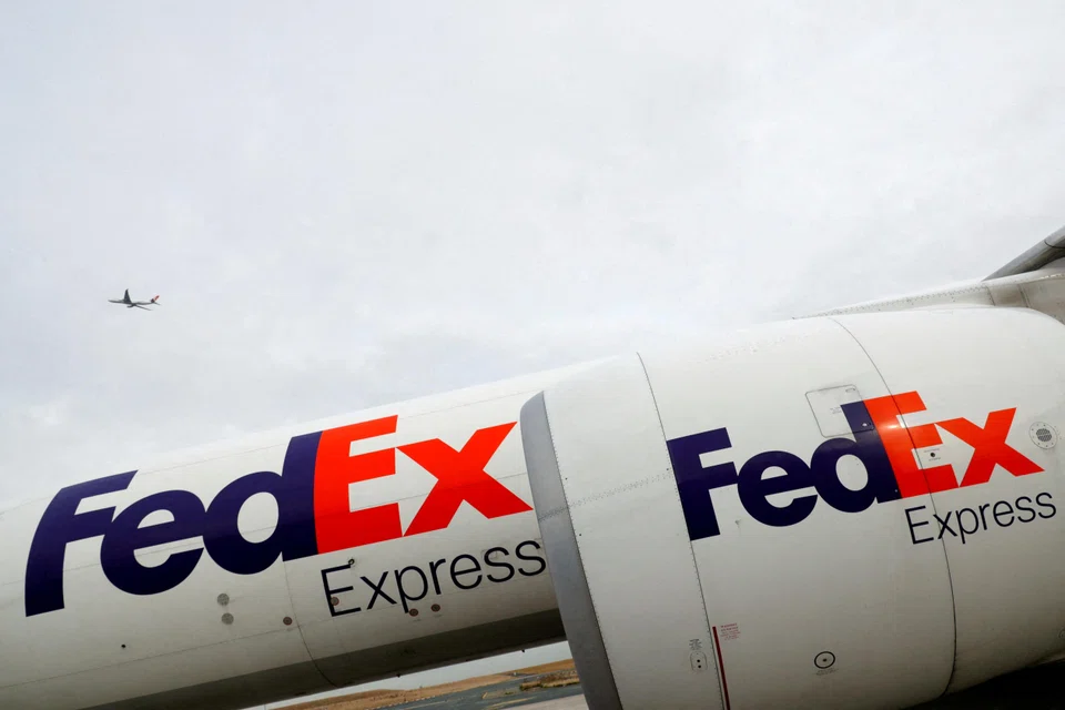 FedEx's adjusted profit for the quarter ended Feb 29 rose to US$966 million, or US$3.86 per share, topping analysts' estimates.