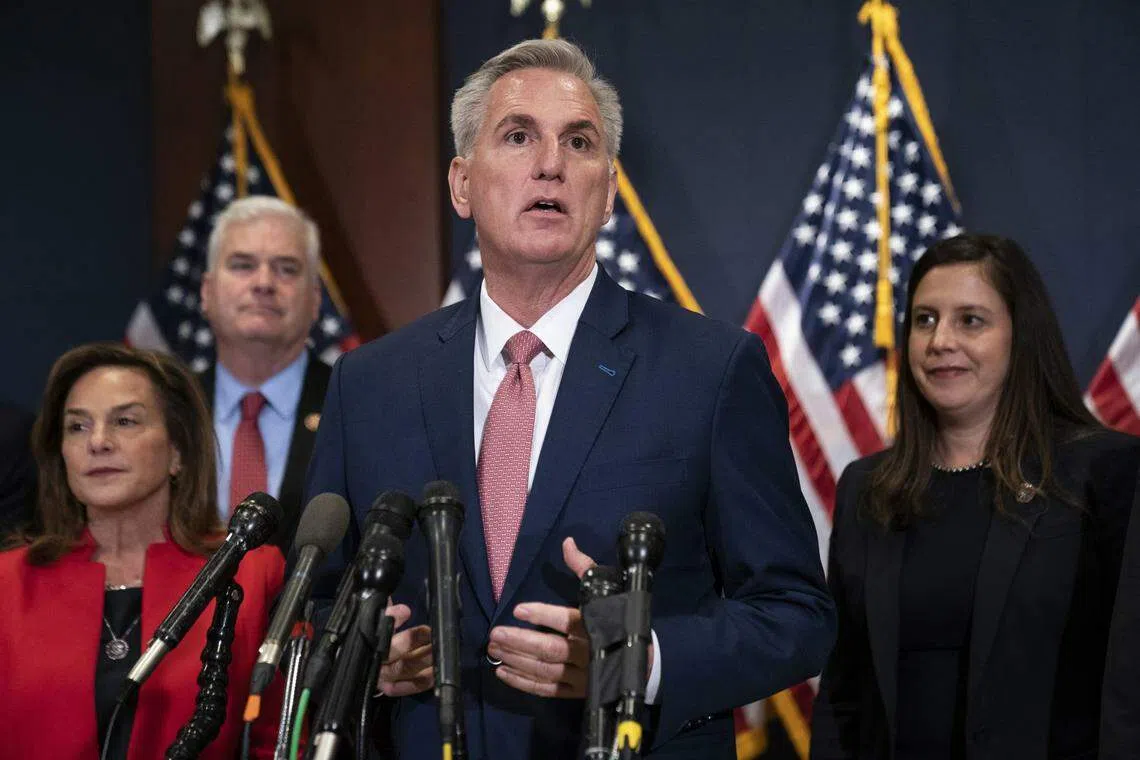 House Republican leader Kevin McCarthy cheered the results, tweeting: “Republicans have officially flipped the People’s House! Americans are ready for a new direction, and House Republicans are ready to deliver.”