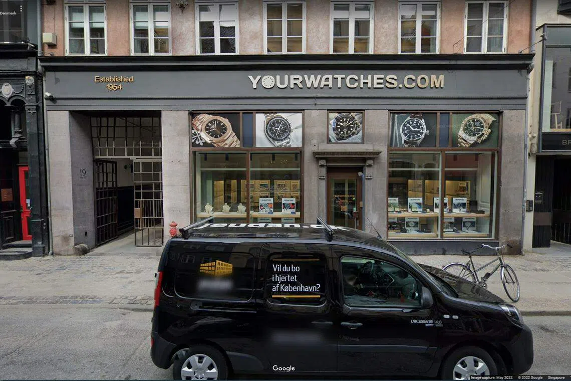 Google Street View of a store operated by HB 2021, a watch retailer acquired by Incredible Holdings and Watches.com