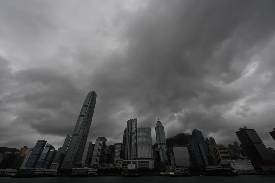 Hong Kong authorities have issued their third-highest wind alert as Koinu brought gale-force winds to the territory, with heavy showers expected throughout Sunday and Monday.