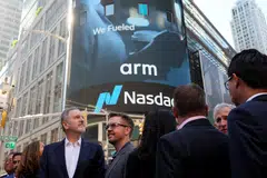 Arm Holdings shares closed at US$55.17 on Tuesday, after touching a high of US$69 on Friday.