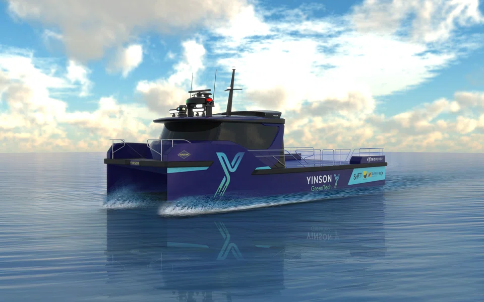 the 18.5-meter Hydromover is an all-electric vessel which is able to carry up to 25 tonnes including batteries and will be able to achieve 50 per cent operational cost savings.