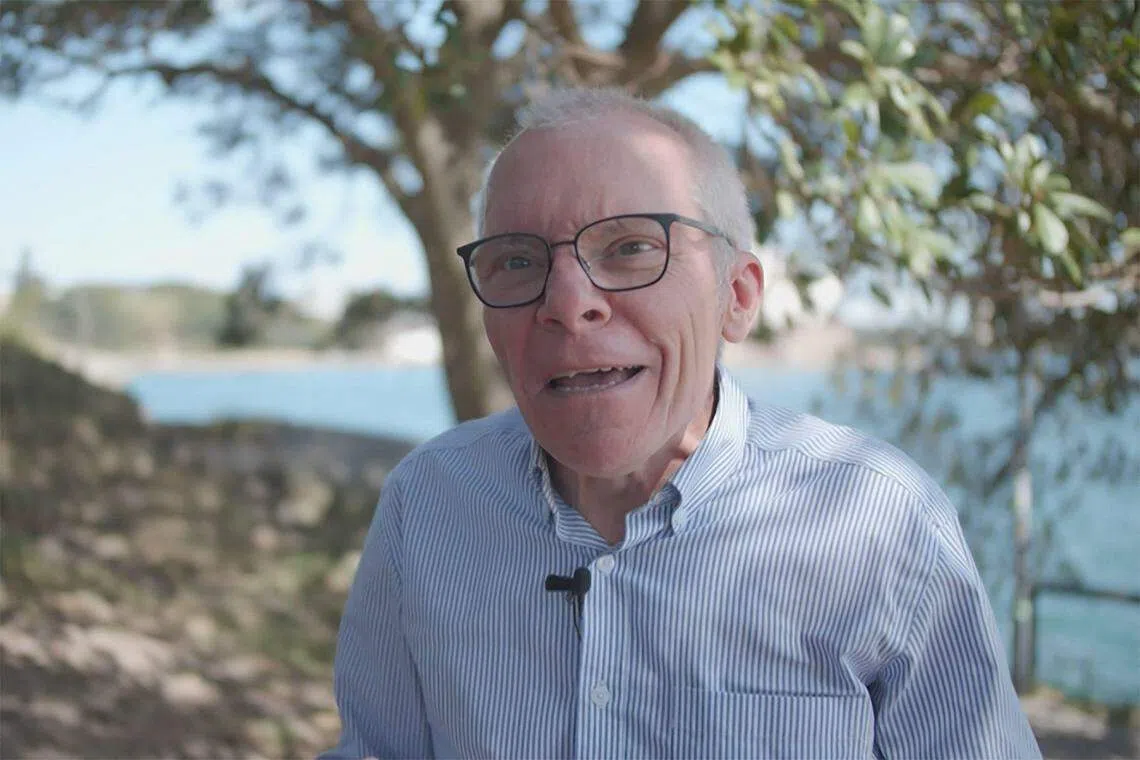 Sean Turnell, an Australian economist who worked as an advisor with Myanmar's deposed leader Aung San Suu Kyi, speaks during an interview with AFP in Sydney on Nov 7, 2023. 