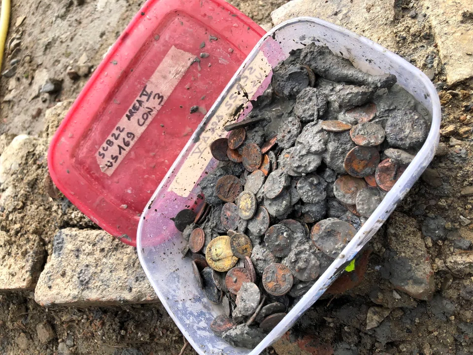 Votive offerings and around 5,000 gold, silver and bronze coins were also found during three years of excavations at the site.