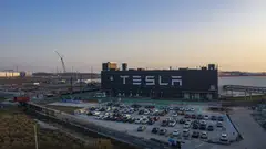 Tesla's Gigafactory in Shanghai. 