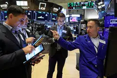 The Dow Jones Industrial Average rises 57.77 points, or 0.17 per cent, at the open to 34,575.50. 