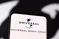 Universal Music Group's total revenue is 2.75 billion euros (S$4 billion) in the quarter, up 3.3 per cent for the year. 