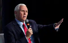 Mike Pence enters the Republican presidential primary with a mountain to climb, polling at just 5 per cent and trailing Trump by 44 points, according to a Reuters/Ipsos opinion poll in May