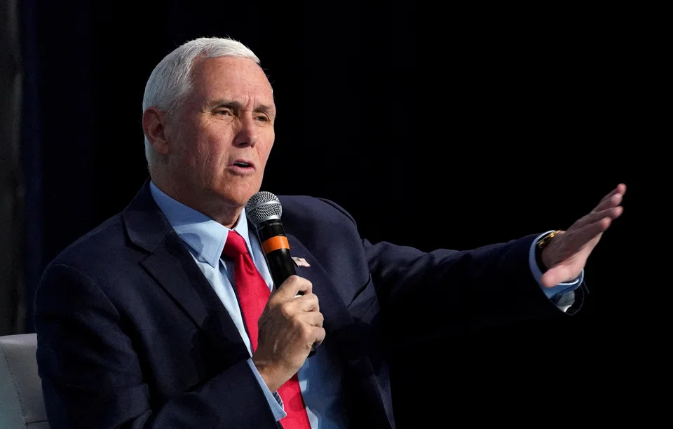 Mike Pence enters the Republican presidential primary with a mountain to climb, polling at just 5 per cent and trailing Trump by 44 points, according to a Reuters/Ipsos opinion poll in May