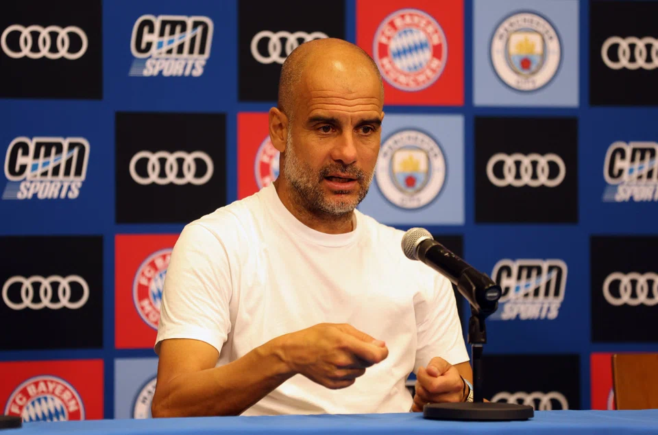 Manchester City manager Pep Guardiola at a press conference in the United States earlier this week. The Citizens are ready to resume their heated rivalry with Liverpool, starting with the Community Shield match on July 30, 2022.
