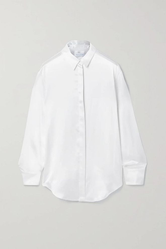 Boy Silk-Satin Shirt, $690, Michael Lo Sordo at Net-a-Porter. (Photo: Net-a-Porter)