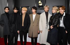K-pop band BTS attend the 62nd Annual GRAMMY Awards. (Photo: Amy Sussman/Getty Images)