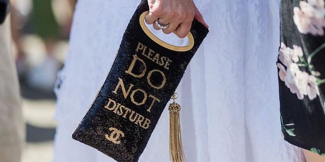 Chanel "Please Do Not Disturb" Clutch

Photo: Getty