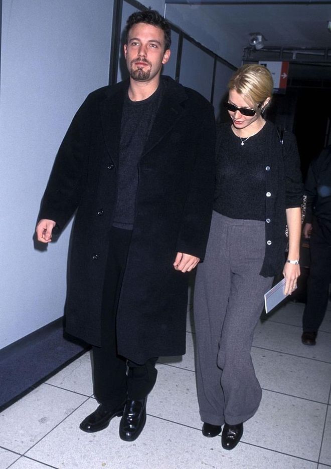 Arriving at the Los Angeles International Airport, 1999. Photo: Getty 