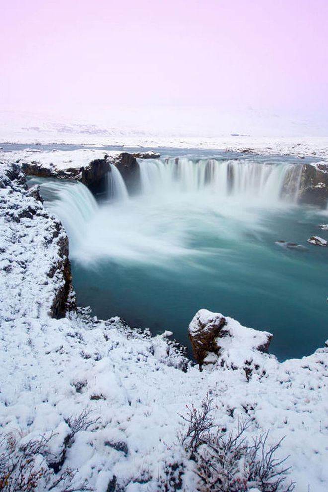 Goðafoss means "Waterfall of the Gods" in Icelandic—a moniker this heavenly place completely deserves. Photo: Getty