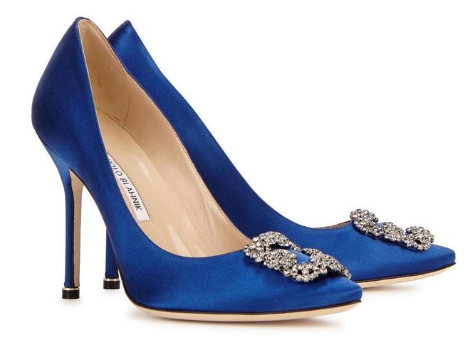 A shoe that needs no introduction, Manolo Blahnik's blue satin court shoes were worn by Sex & the City's Carrie Bradshaw on her wedding day and have since become one of the shoemaker's most well-loved designs.