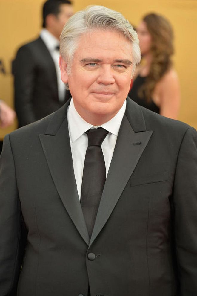Hey, Sam Healy cleans up well! Actor Michael Harney looks much more chic when he's wearing a suit rather than that blue button-down shirt.