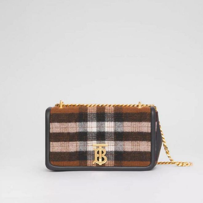 Small Quilted Check Cashmere Lola Bag, $3,050, Burberry
