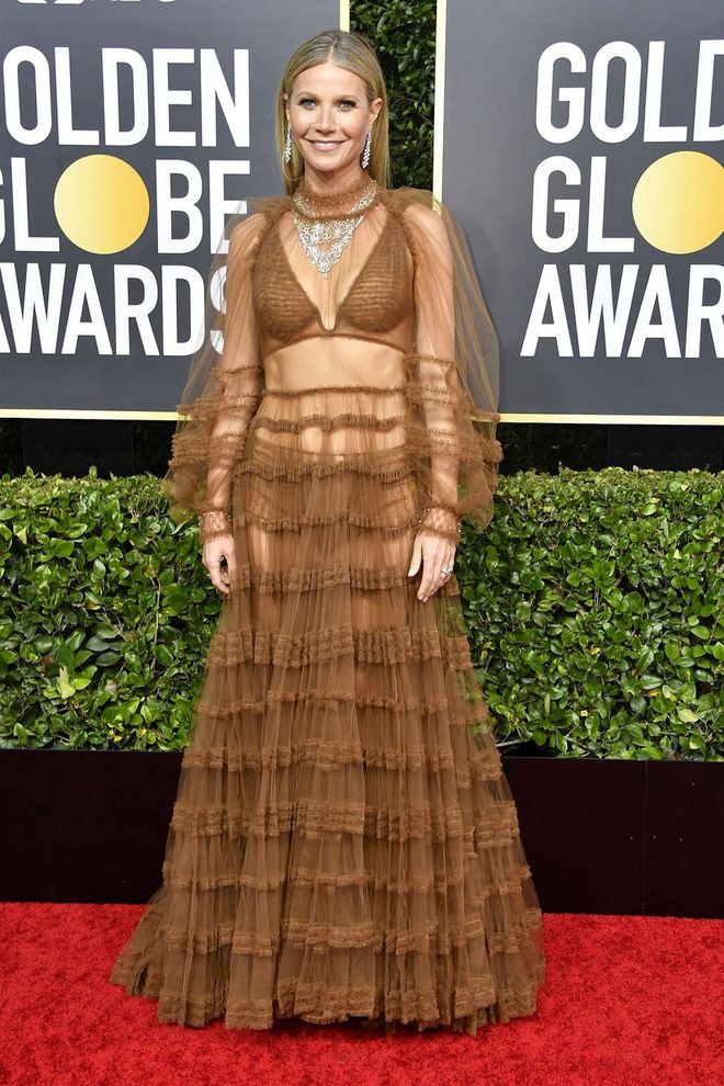 Her Fendi dress has garnered mixed reactions from social media, from being called sexy, daring and stunning to "confusing", because she seemed like she was wearing nothing. Needless to say, she "sheer" has gotten everyone talking.  Photo: Getty