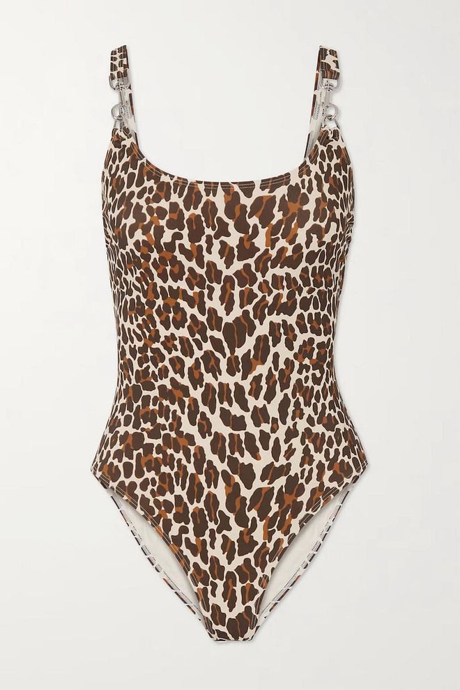 Embellished Leopard-Print Swimsuit, $425, Tory Burch at Net-a-Porter
