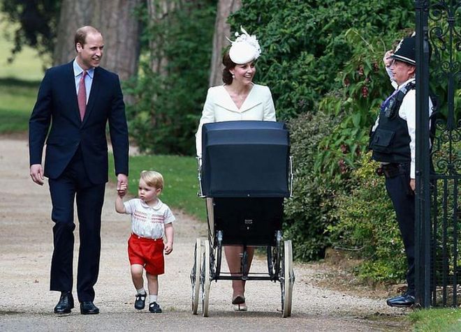 Kate used a pram at Charlotte's christening
Photo: Getty