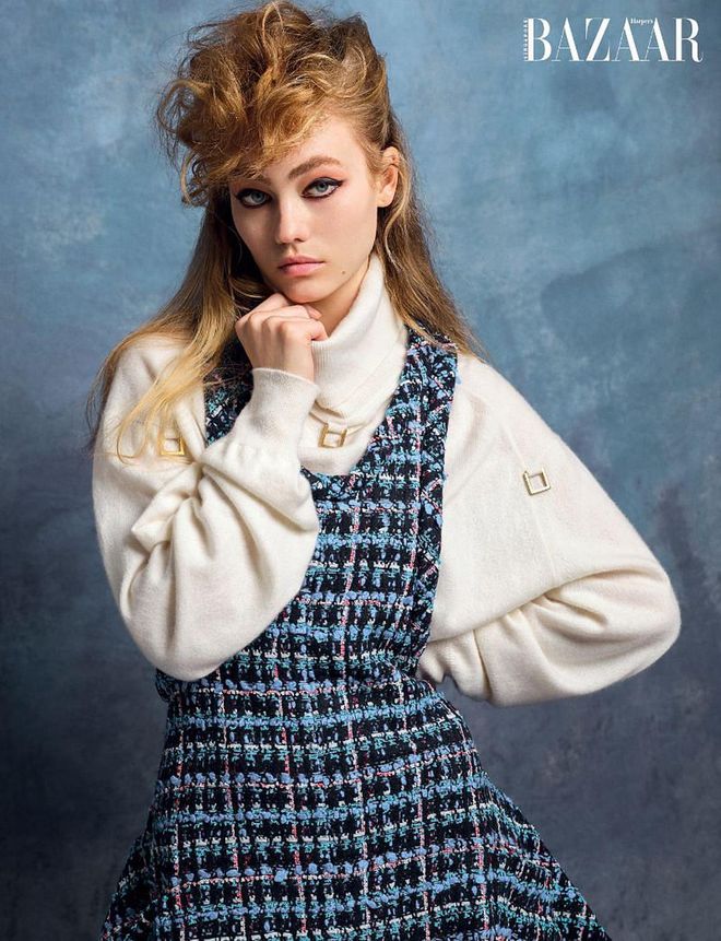 Dress; sweater, Louis Vuitton.

Photo: Stefan Khoo