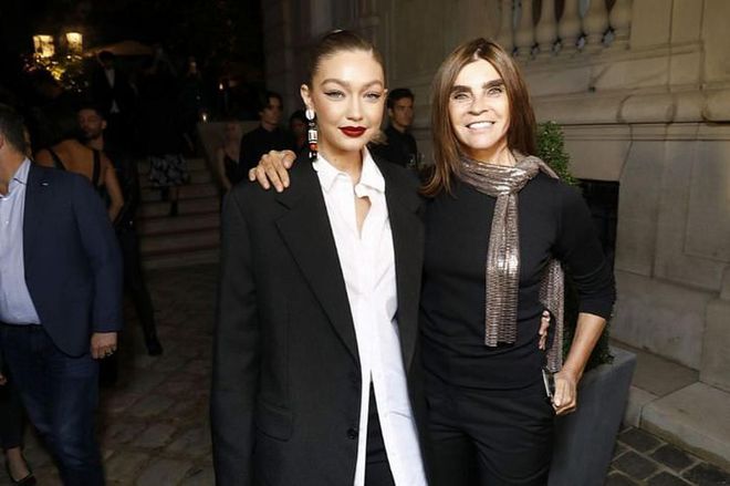 Gigi Hadid posed for a picture with Carine Roitfeld, who headed up the project.

Photo: Courtesy