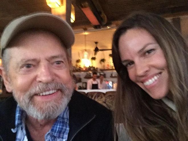 "Happy Father’s Day, Papa. You’ve shown me what it means to be a true fighter. Your strength is inspiring. I love you! ?" Photo: @hilaryswank