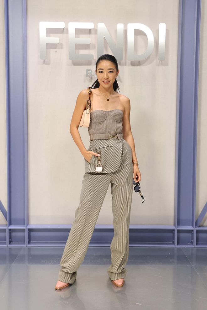 MILAN, ITALY - SEPTEMBER 21: Yuwei Zhangzou attends the Fendi Spring Summer 2023 Show during Milan Fashion Week  on September 21, 2022 in Milan, Italy. (Photo by Daniele Venturelli/Getty Images for Fendi)