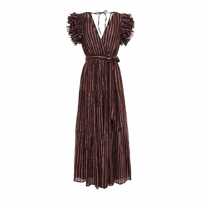 Ruffled Striped Cotton And Lurex-Blend Gauze Maxi Dress, $412, The Outnet
