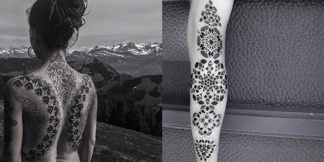 Who: @coreydivine
Why: Divine's graphic, geometric tattoos are positively mesmerizing.