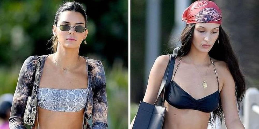 Kendall Jenner, Bella Hadid, And Their Cool Bikinis Hang Out In Miami