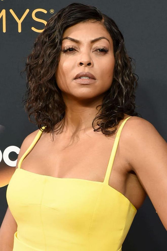 Curls have always been fierce —but now they're Taraji P. Henson-level fierce. Her shoulder-length curly cut is one of our favorite red carpet looks of the night. Photo: Getty