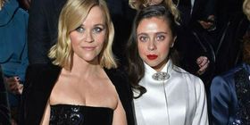 Reese Witherspoon and Bel Powley at Armani Haute Couture SS20