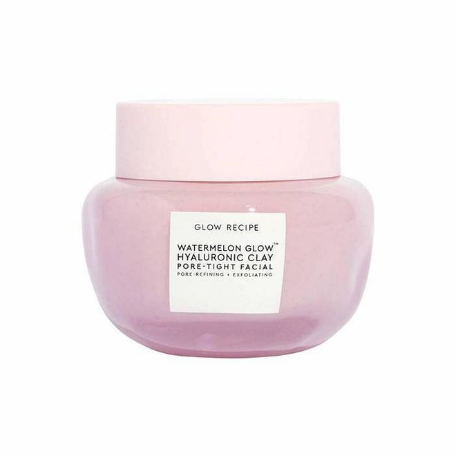 Watermelon Glow Hyaluronic Clay Pore-Tight Facial, S$60, Glow Recipe at Sephora