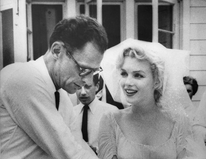 Monroe married playwright Arthur Miller on June 29, 1956. Photo: Getty. 
