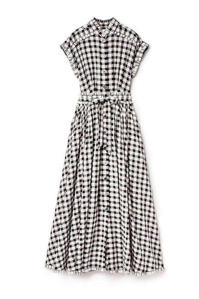 Gingham is one of this season's prettiest prints, so invest into Rossella Jardini's maxi style for a piece that will work for weddings, garden parties and the office.