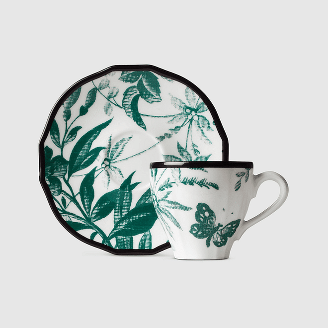 Herbarium Coffee Cup Set, $440, Gucci