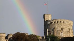 Balmoral Castle Rainbow Queen Elizabeth II Death