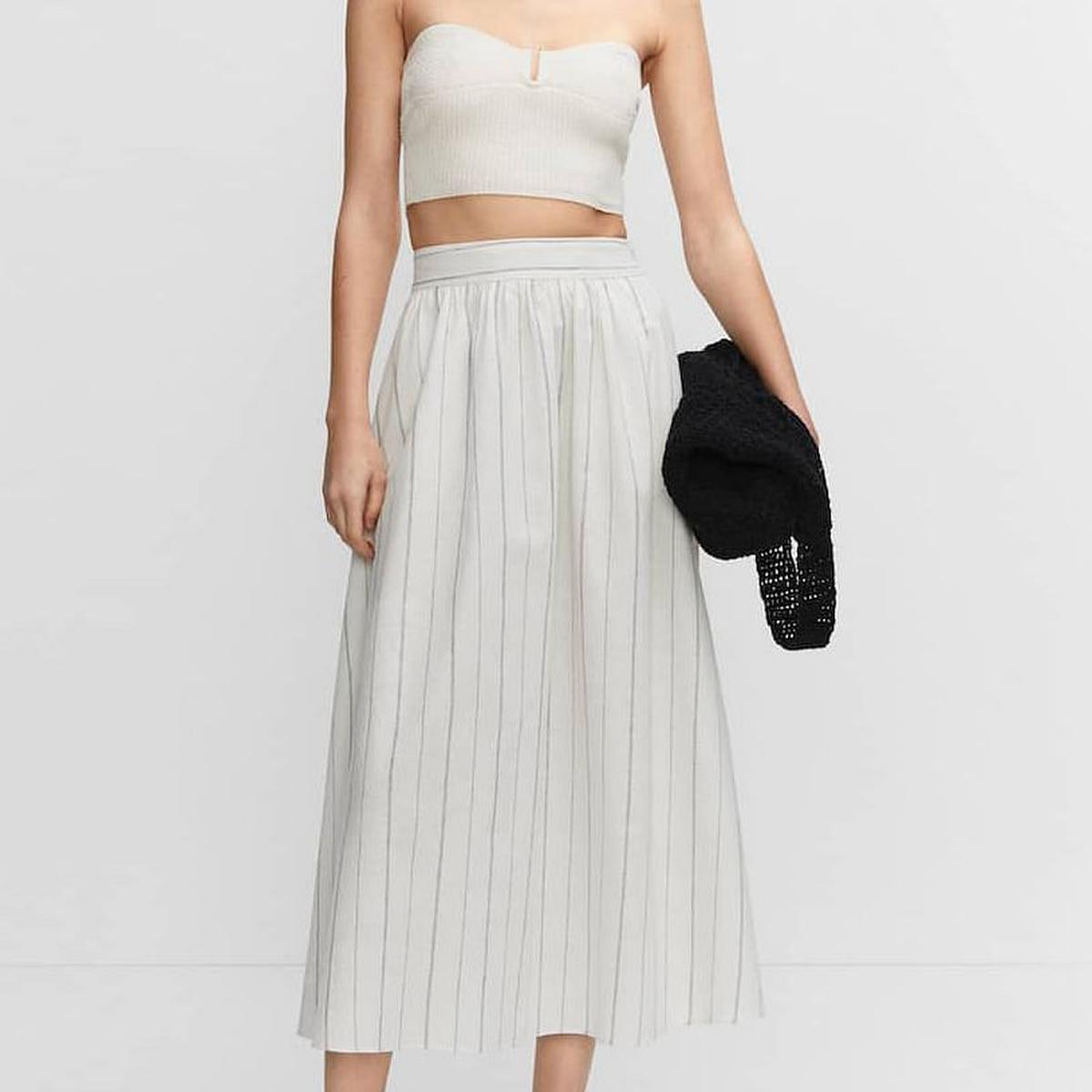 The Row White Ryon Maxi Skirt