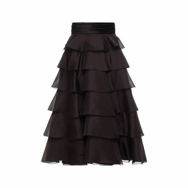 Tiered Satin-Trimmed Silk-Organza Midi Skirt, $2,130, Alexandre Vautheir at The Outnet
