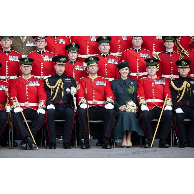 Princess Kate Middleton and Irish Guards