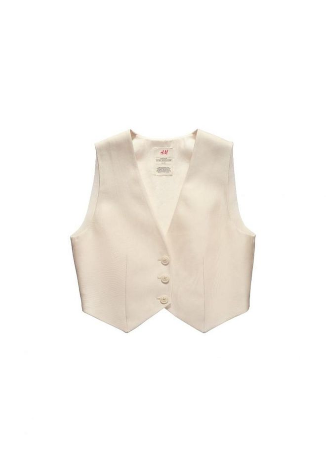 Naia Renew cellulosic acetate and organic silk vest, $84.95
