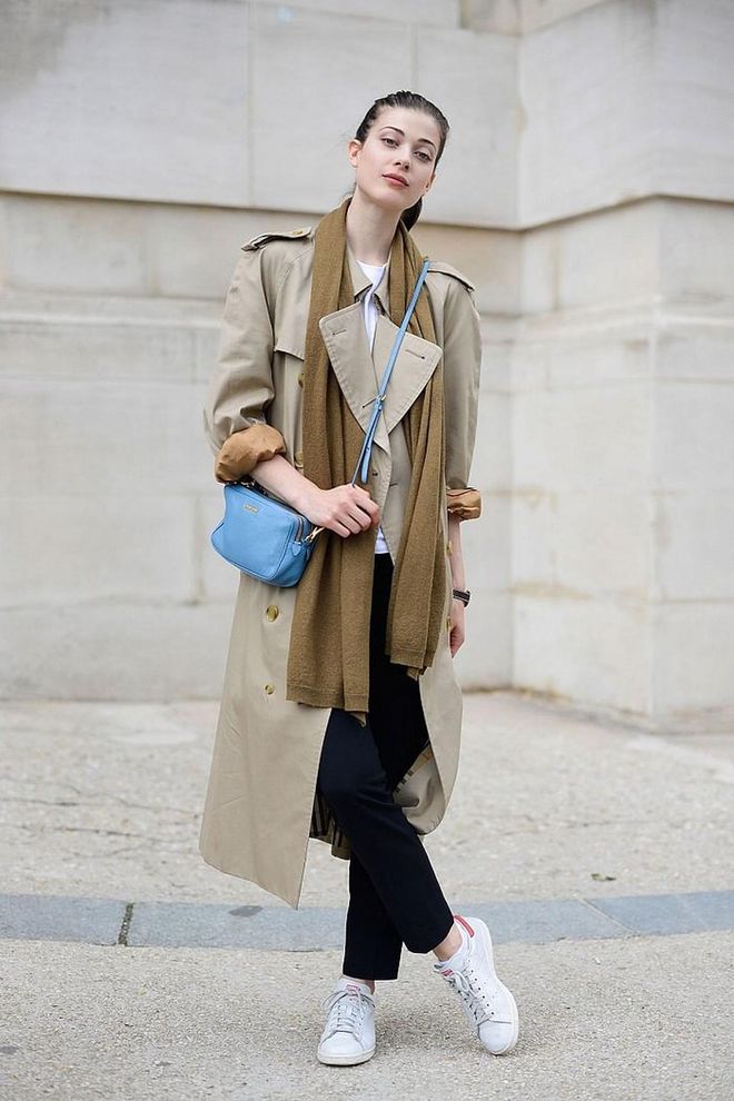 The trench coat serves as the foundation of the Burberry brand and is as relevant now as it was when the label launched in 1856. Wear yours oversized and with sleeves rolled up for a modern look.