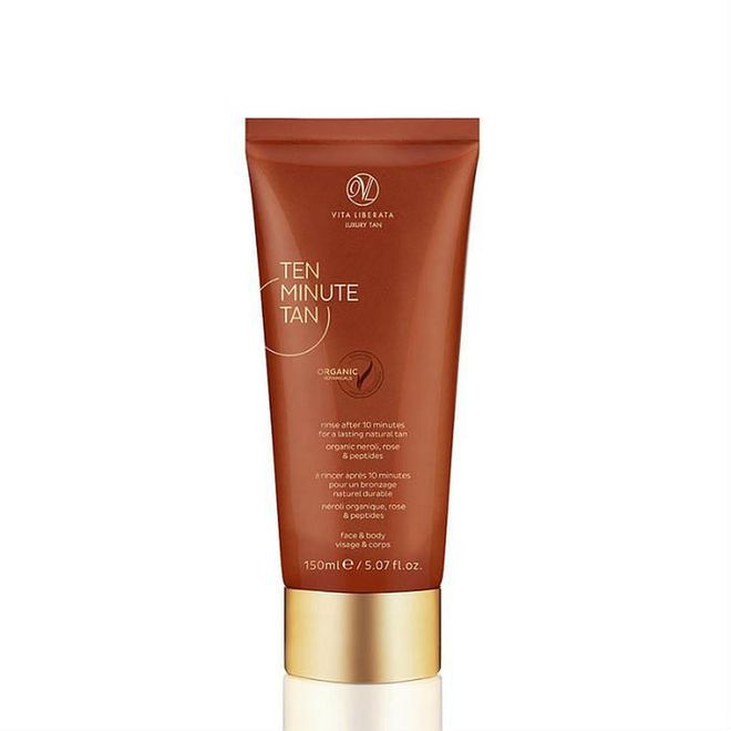 Why we love it: This organic self-tanner can be washed off after 10 minutes after application, where a tan develops gradually over the next 4-6 hours after washing. It also has a Matrixyl 3000 Peptide Complex to revitalise the skin, and is infused with various skin conditioning blend of oils. Photo: Vita Liberata