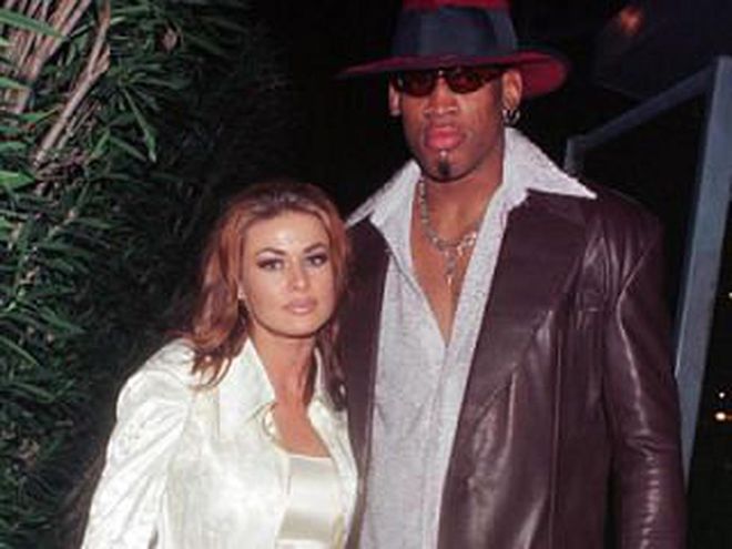 Married: 9 days

What Went Wrong: In wedding (and quickly divorcing) the Baywatch bombshell, the NBA star managed to break the record he'd set with his previous marriage, which lasted a whopping 82 days by comparison. After a little more than a week as husband and wife in 1998, the tattooed basketball player filed for an annulment, citing fraud and an unsound mind. (His own agent even said he was "deeply intoxicated" during the nuptials.) Wonder what Carmen's excuse was?
Photo: Getty 