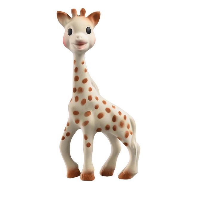 This 100 percent natural-rubber toy is great for chewing on. But want to know why your baby really can’t bear to part with Sophie? It’s the spots! Children have good colour vision by the time they are five months old, and the contrasting spots will hold your tot’s interest.
