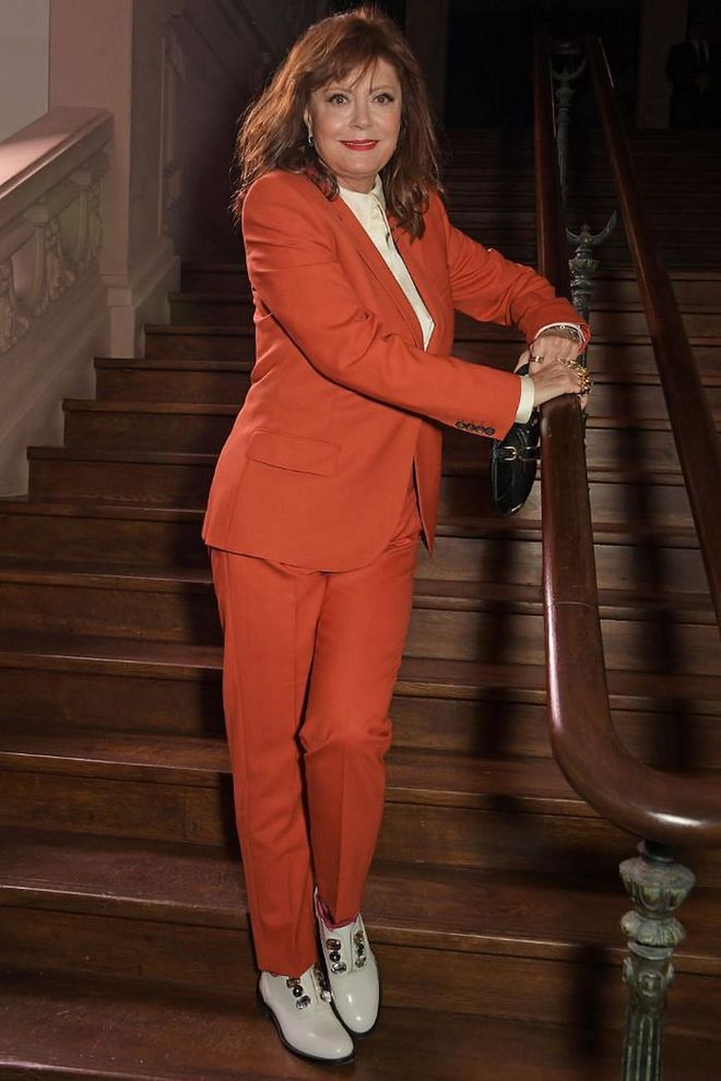 Susan Sarandon made a case for the orange suit.