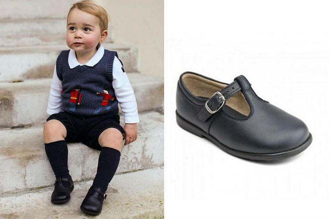Prince George's Mary-Janes have a longstanding history on the feet of royal boys.
 Photo: Getty